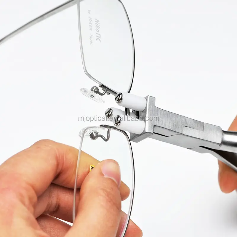 Alicates de reparo de óculos de aço inoxidável, de alta qualidade, alicate de dobra com 3 rolos