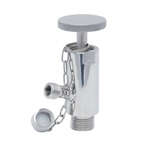 Boussole Wenzhou fabriqué en chine SS304 SS316L vannes d'échantillonnage d'extrémité à filetage mâle en acier inoxydable de qualité sanitaire avec poignée arrondie - Product Image 2