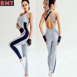 Tùy Chỉnh Thể Thao Sexy Màu Sắc Tương Phản Phụ Nữ Cơ Thể Phù Hợp Với Nén Một Mảnh Phòng Tập Thể Dục Mặc Tập Thể Dục Thể Thao Jumpsuit Tập Thể Dục Phù Hợp Với - Product Image 3