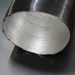 La fibre de verre aluminisée de protection thermique à hautes températures ondulée non d'amiante reflètent le tube d'isolateur - Product Image 5