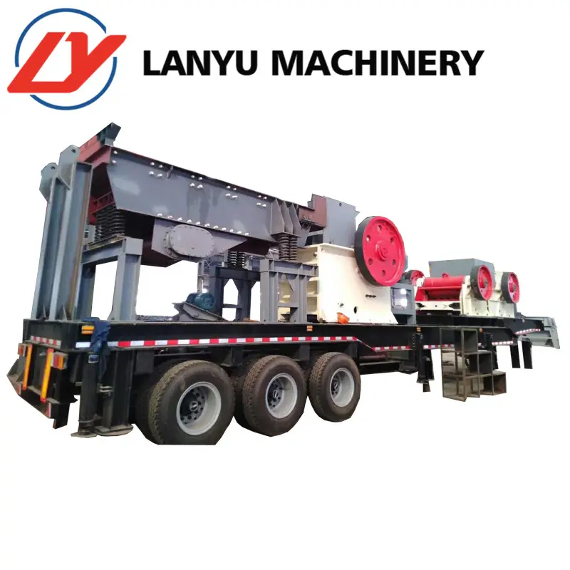 2019 Lanyu Mini mobile Backen brecher/Diesel mobile Steinbrecher/xxnx mobile Prall brechers tation