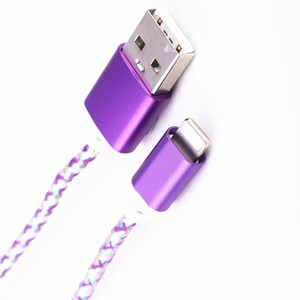 Llegada de <span class=keywords><strong>un</strong></span> nuevo material de cobre super velocidad de usb <span class=keywords><strong>a</strong></span> color mezclado cable de cargador usb trenzado - Product Image 5