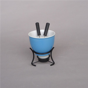 Moderna cocina de Arte de color verde chocolate crisol de queso cerámica olla de fondue - Product Image 3