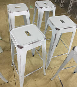 En gros cadre intérieur et extérieur couleur blanche élégante vintage <span class=keywords><strong>chaise</strong></span> <span class=keywords><strong>de</strong></span> <span class=keywords><strong>bar</strong></span> pour pub - Product Image 1