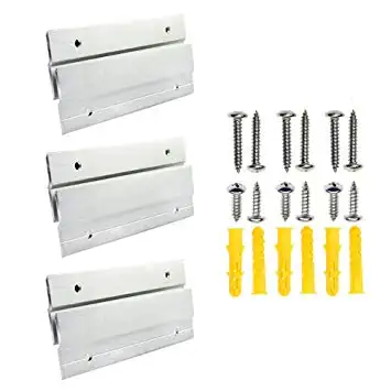 Picture Hangers Hardware Kit Mount Aluminum Z Bar Clips Hanging Mounting Bracket for Mirror Photo Shelf and Cabinet