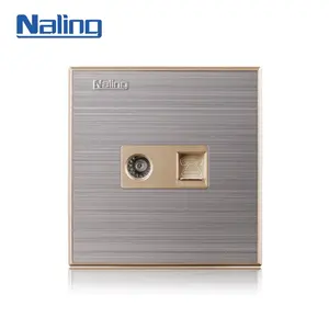 Naling Household wall switch socket modern design internet & telephone socket