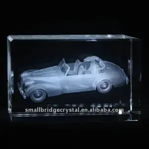 3D laser modèle de voiture de cristal
