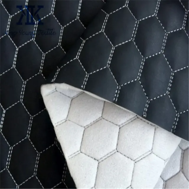 sofa faux leather fabric / quilted pu leather for sofa / foam bonded leather for furniture