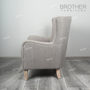 <span class=keywords><strong>Muebles</strong></span> para <span class=keywords><strong>el</strong></span> hogar Grey tela antigua habitación ala silla - Product Image 4