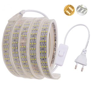 <span class=keywords><strong>220V</strong></span> 276Leds/M SMD 2835 <span class=keywords><strong>LED</strong></span> <span class=keywords><strong>Strip</strong></span> Ba Hàng Không Thấm Nước Trắng Ấm Trắng Linh Hoạt <span class=keywords><strong>Led</strong></span> <span class=keywords><strong>Strip</strong></span> Ánh Sáng - Product Image 1