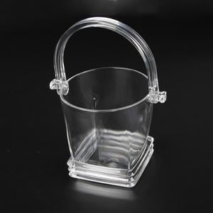 Clear Acrylic <strong>Mini</strong> Ice Bucket Durable &amp; Not Easy to Break 1.0L Capacity Eco-Friendly for Home/Bar Use - Product Image 2