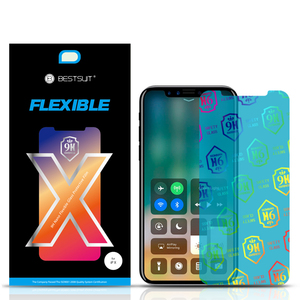 <span class=keywords><strong>Neuf</strong></span> Emballé bestsuit 9 h nano Hybride dos flexible en verre protecteur d'écran film hydrophobe pour iPhone X/10/ dix - Product Image 1
