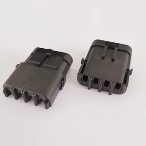 4 pin 2.5 Male and Female Electrical Plug pa66 waterproof Weather Pack Square wire connector 12010974 12015797 5.0