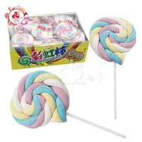 Nuovo Stile 14g Grande Twist Marshmallow Caramella del Lollipop, Twist Gigante Lollipop.