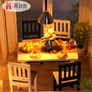 Juguetes Educativos niños dollhouse niño y niña juegos <span class=keywords><strong>de</strong></span> muebles barato + Casa <span class=keywords><strong>de</strong></span> muñeca en miniatura kits foto - Product Image 5