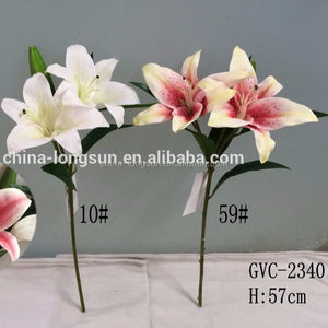 LS17022102 foshan fabricant en gros 3D Impression couleur soie artificielle fleur de <span class=keywords><strong>lys</strong></span> - Product Image 1