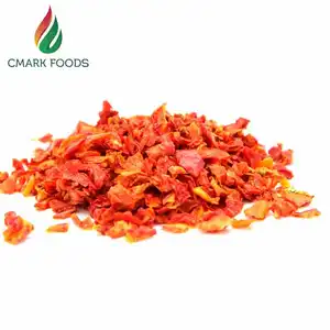 Fornecedor chinês sem aditivos grânulos de tomate seco desidratado vegetal