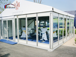 سرادق حائطي زجاجي شفاف عالي الجودة للاستخدام في الخارج خيمة مأدبة عمل عازلة للصوت - Product Image 6