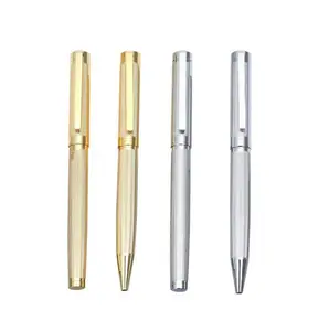 TTX Luxe Personnalisé 0.5mm Stylo À Bille Rose Or Métal Roller Tip Pen avec Logo Laser <span class=keywords><strong>Unique</strong></span> Vente Souvenir Outil D'écriture - Product Image 1