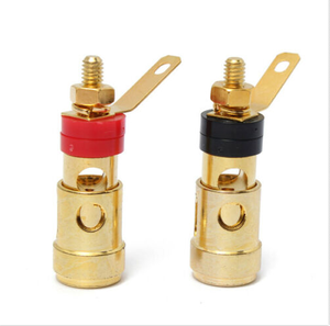 4mm Spring Loaded gold Plated Speaker Binding Posts Terminals