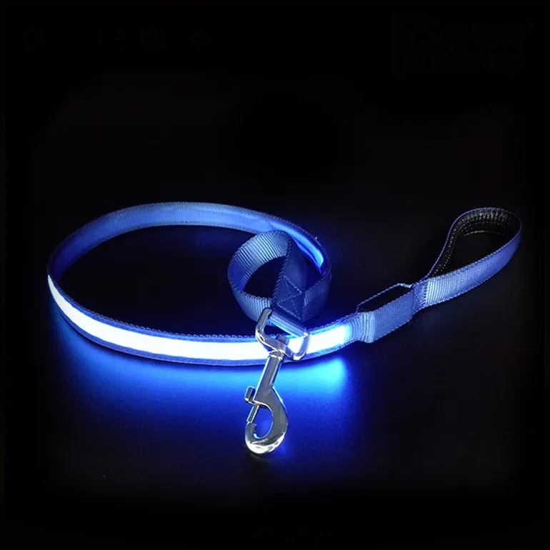 Factory Price illuminate Leash collar Led Light Up Dog Leashes