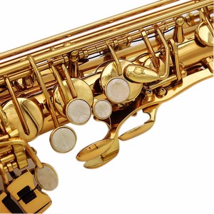 Haut <span class=keywords><strong>de</strong></span> gamme saxophone Ténor vent plat E saxophone <span class=keywords><strong>Tenor</strong></span> doré coquille blanche clés avec étui - Product Image 4