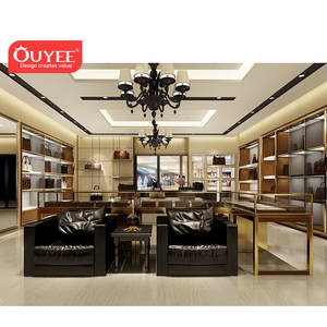 Arredamento per Vetrine di Boutique di Moda, Mobili in Legno per Negozi di Occhiali, <span class=keywords><strong>Scarpe</strong></span> e Borse, Decorazione e Design d'Interni per Negozi - Product Image 3