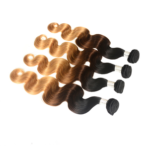 Può fornitori capelli Della Regina 1b 4 27 ombre dell'onda del corpo di estensione dei capelli umani della cuticola allineati virgin dei capelli umani da molto giovani ragazze - Product Image 2