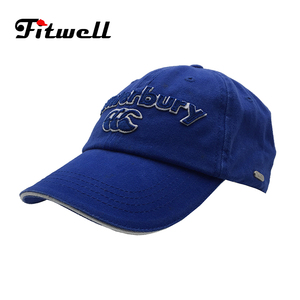 Algodón suave panel washed navy <span class=keywords><strong>gorra</strong></span> <span class=keywords><strong>de</strong></span> béisbol y no estructurados papá sombrero con bordado - Product Image 1