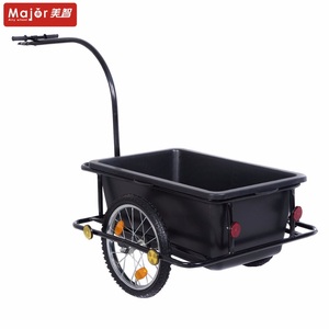 Kunststoff koffer mit großer Kapazität Fahrrad anhänger Werkzeug wagen mit <span class=keywords><strong>2</strong></span> Rädern für Fracht - Product Image 6