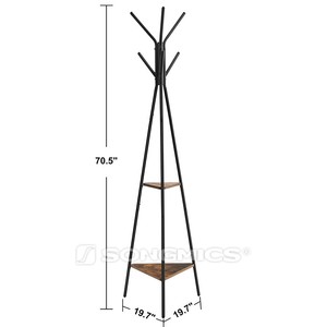 <span class=keywords><strong>Appendiabiti</strong></span> angolare industriale antico VASAGLE, porta abiti, stand <span class=keywords><strong>appendiabiti</strong></span> con ripiani portaoggetti - Product Image 2