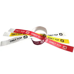 Factory wholesale security disposable event party tyvek paper wrist band for tickets