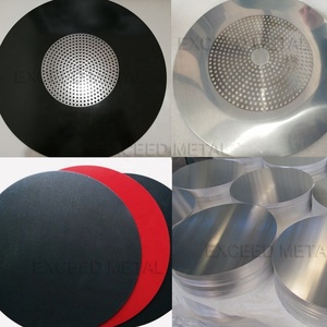 Disques artificiels en aluminium, pour induction, avec revêtement de couleur en PTFE