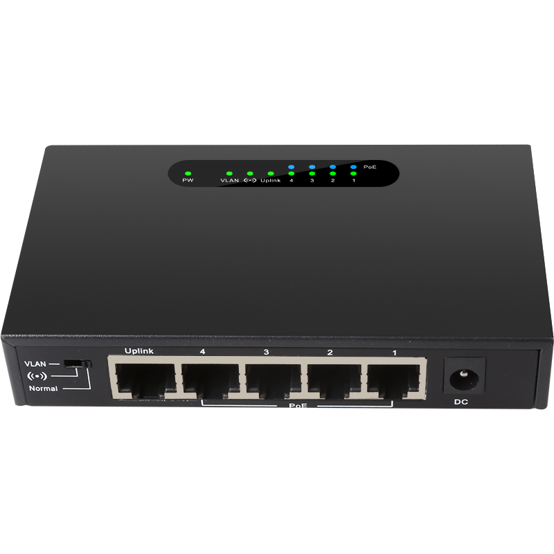 4 порта POE сетевой коммутатор с 1 портом по восходящей линии коммутатор питания через Ethernet 10/100 Мбит/с