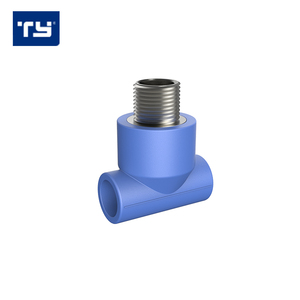 Tuyau en plastique Résistant À La Chaleur <span class=keywords><strong>Plomberie</strong></span> Raccord Fileté Tee Cuivre En Laiton Fil Raccords PPR Tuyau Raccord Mâle T - Product Image 1