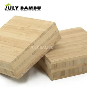 Forest Certificate 38mm 100% Solid Bamboo Lumber Use for Table Top and Bambo Wood Counter top