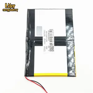 Batería de polímero de litio de 7,4 V, 36120140, 10000mah, con tableta de ion de litio de alta calidad, batería de energía de 500 litros Ce