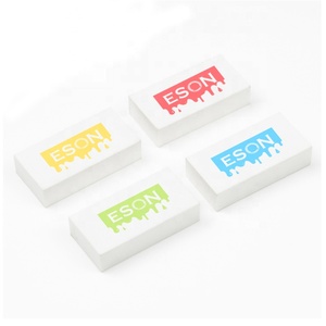 Tùy Chỉnh In Ấn Hình Chữ Nhật Trắng Và Đen Mềm Bút Chì Tẩy Cho Trường Học - Product Image 1