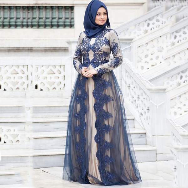 elegant muslim dress Elegant Muslim Full Lining Wedding Dress with Long Sleeves & Modest De –  Elsi John