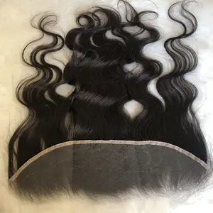 New HD Lace High Definition Swiss Lace 13x4" Ear to Ear Brazilian Virgin Body Wave Human Hair Lace Frontal Closure