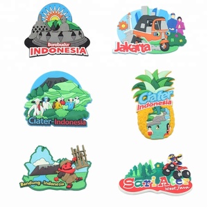 Proveedor de China de alta calidad precio barato 3D souvenir ciudades País de encargo promocional de PVC imán de nevera - Product Image 1