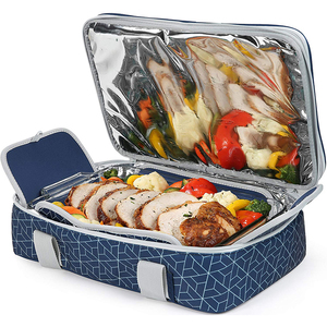 Bolsa de viagem para transporte de alimentos, bolsa térmica para levar alimentos, recipiente, lancheira, bolsa para levar alimentos - Product Image 3