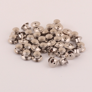<span class=keywords><strong>Precio</strong></span> barato color plata latón bloqueo cabeza plana solapa pin trasero al por mayor - Product Image 6