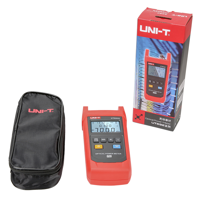 UNI-T UT692D Optical Power Meter Measurement Range -70 to 10dBm 800-1700nm InGaAs Backlight Tool IP65 Tester