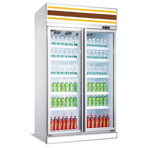 Exhibición <span class=keywords><strong>de</strong></span> la puerta <span class=keywords><strong>de</strong></span> vidrio <span class=keywords><strong>de</strong></span> <span class=keywords><strong>bebidas</strong></span> refrigerador supermercado <span class=keywords><strong>tienda</strong></span> utilizado - Product Image 1