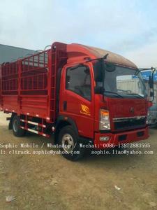 HOWO 6wheel cargo truck price 4X2 fence van cargo truck