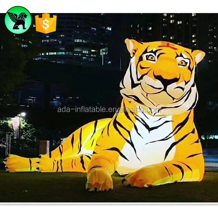 Outdoor Event Lighting Inflatable Tiger Customized Tiger Inflatable For Event A4727