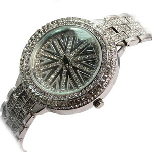Relojes de lujo de oro de <span class=keywords><strong>22k</strong></span> con diamantes para mujer, reloj de pulsera de Material de aleación para mujer - Product Image 5