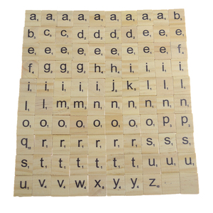 diy manualidades minúsculas decorativo personalizado carta azulejos 100 pieza nueva en blanco <span class=keywords><strong>de</strong></span> madera, azulejos scrabble - Product Image 2