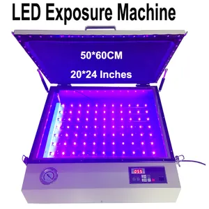 MD5060LED Sistem Exposurer LED UV, Unit Exposurer Pelat untuk Pencetakan Layar dengan Vakum, Mesin Eksposur UV LED